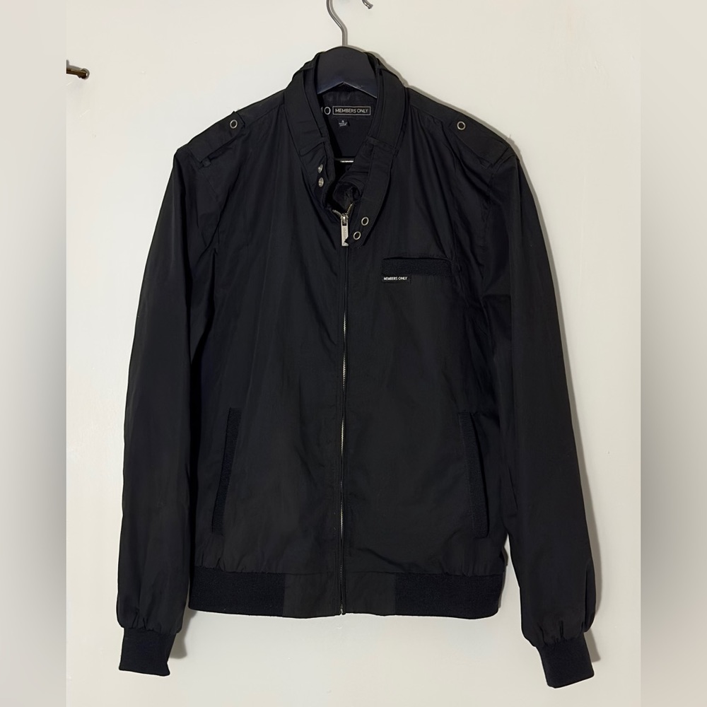 Members Only Nylon Jacket Black Small